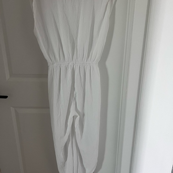 Seaspice White Cotton Coverup Jumpsuit Size Large - Picture 8 of 8